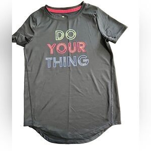 🌴 all in motion DO YOUR THING DriFit Shirt Girls M Navy Blue
